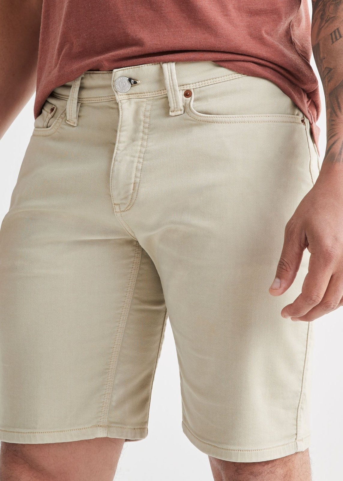 mens off-white relaxed fit performance stretch short front waistband