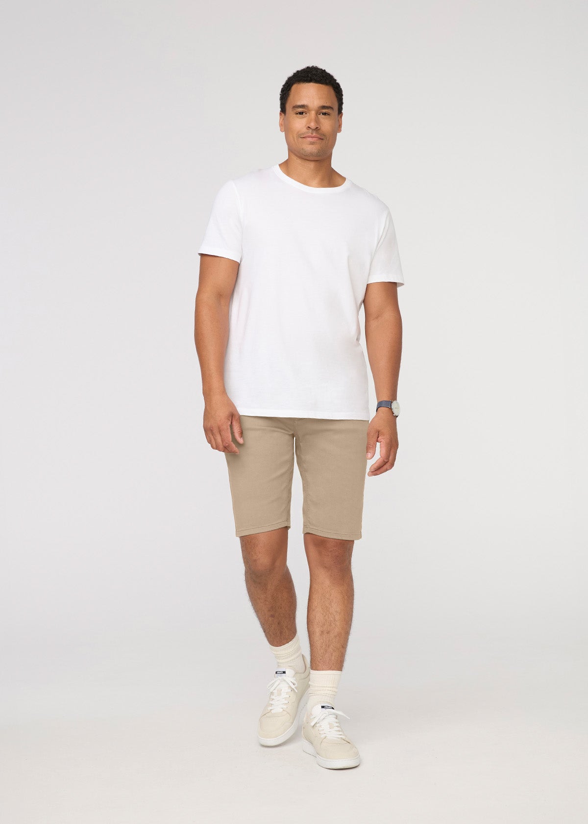 mens desert khaki relaxed fit performance short full body