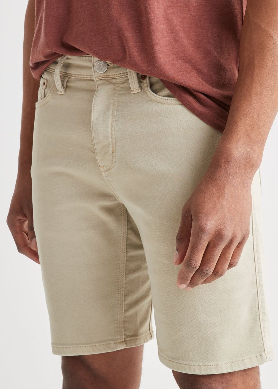 mens off-white slim fit performance short front waistband
